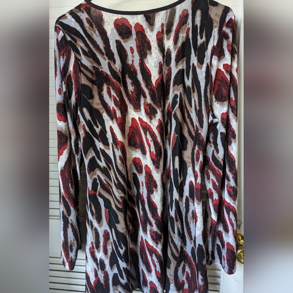 24/7 TUNIC TOP BLOUSE MADE IN USA! Size 1X multicolored - Picture 4 of 6